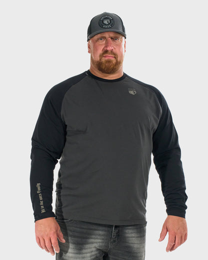 Pánske tričko CONNOR II LS GREY/BLACK