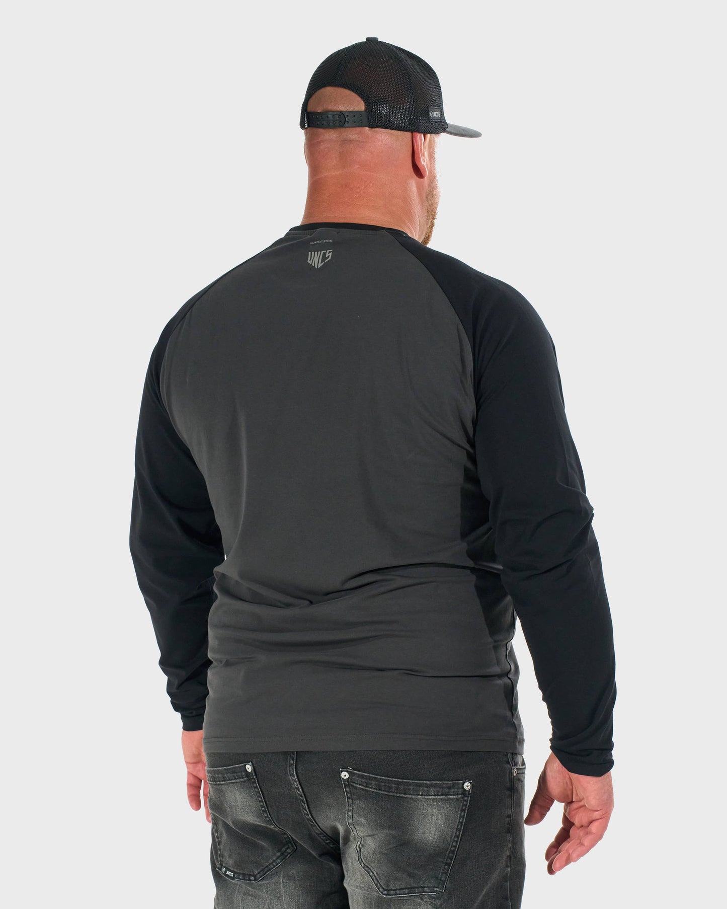 Pánske tričko CONNOR II LS GREY/BLACK