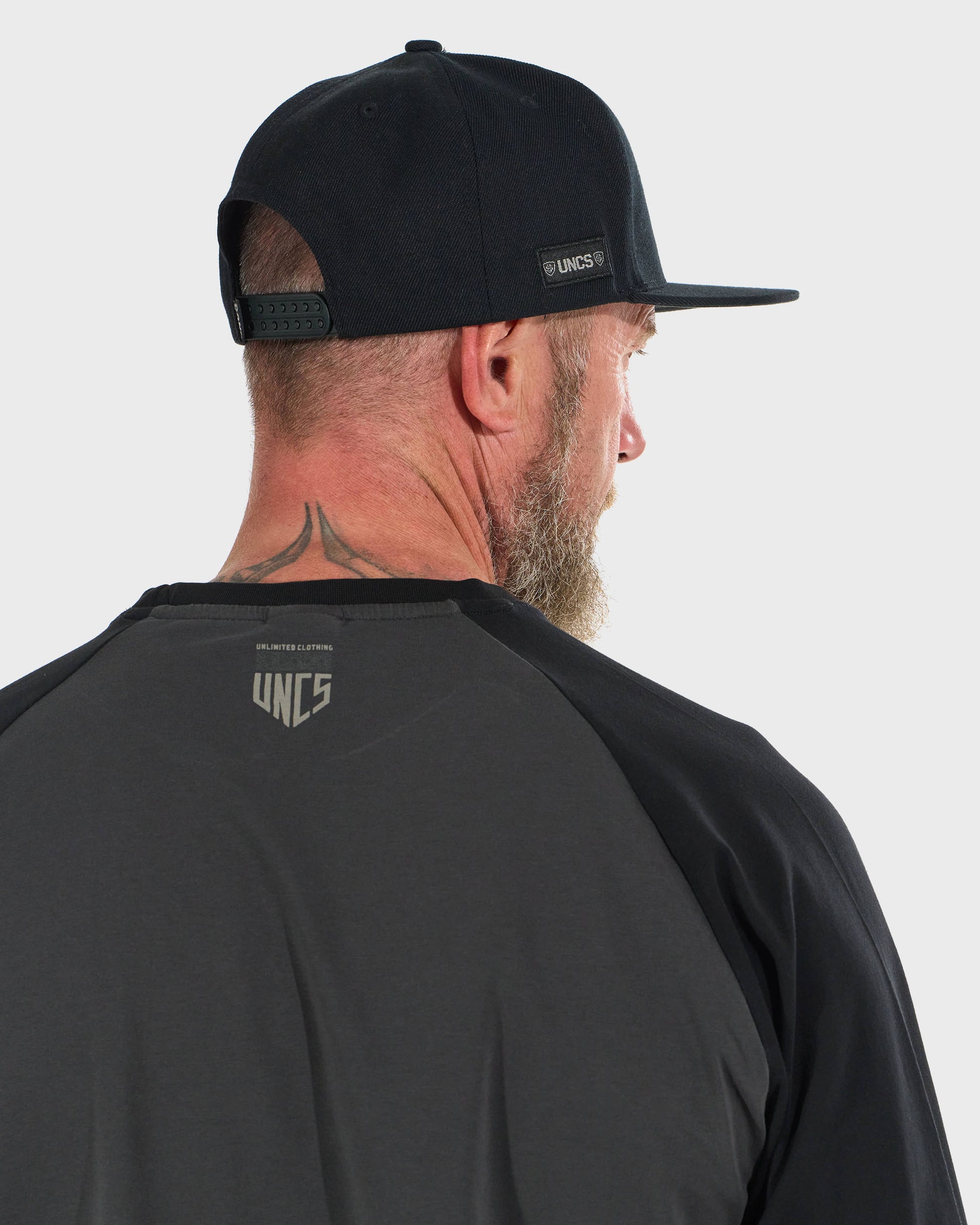 Pánske tričko CONNOR II LS GREY/BLACK