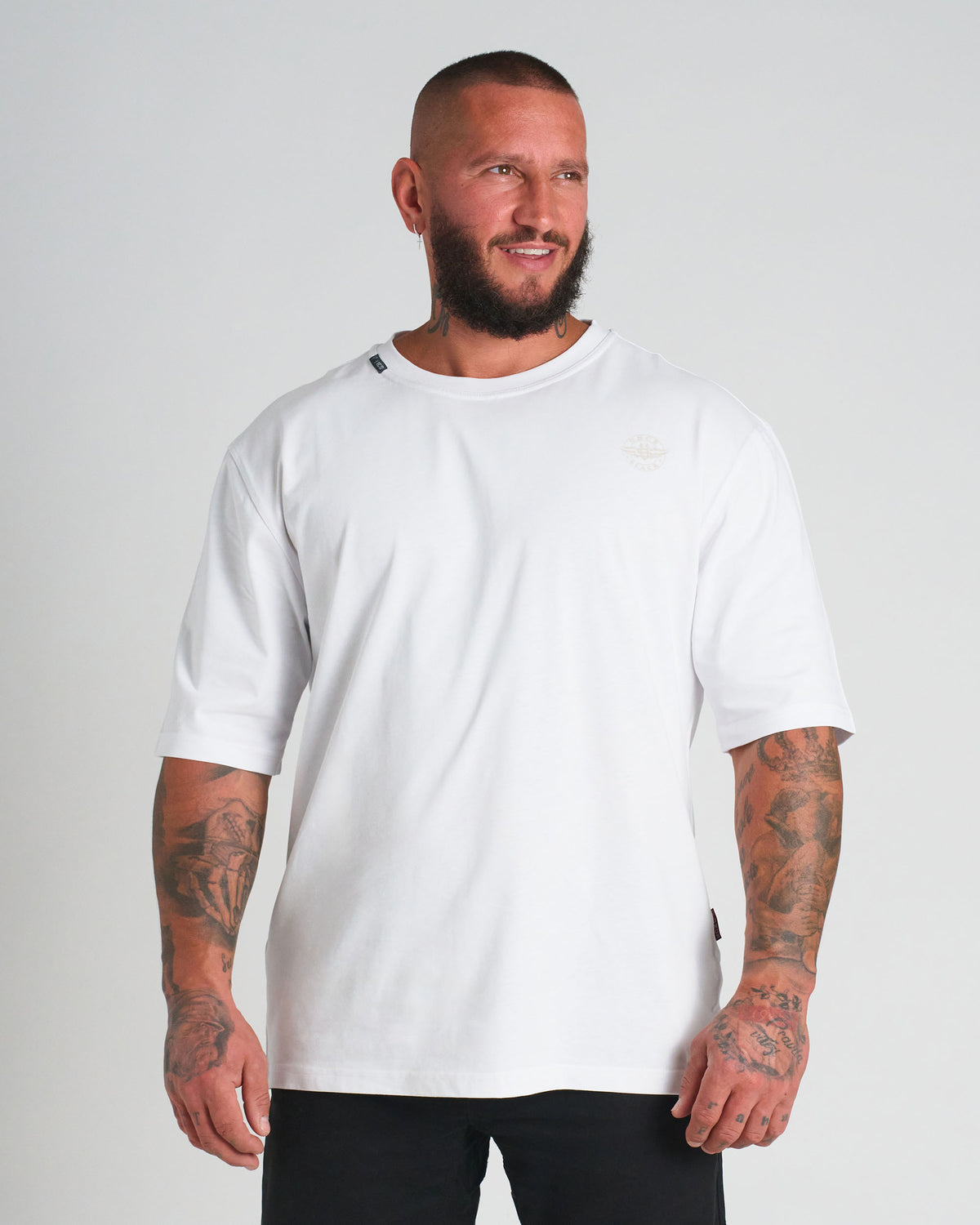 Pánske tričko BASIC MID HEAVY WHITE