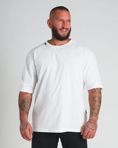Pánske tričko BASIC MID HEAVY WHITE
