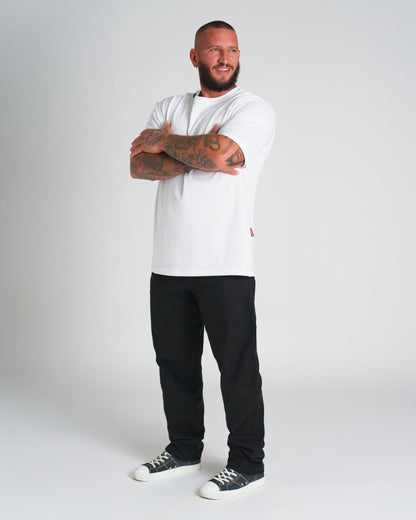 Pánske tričko BASIC MID HEAVY WHITE