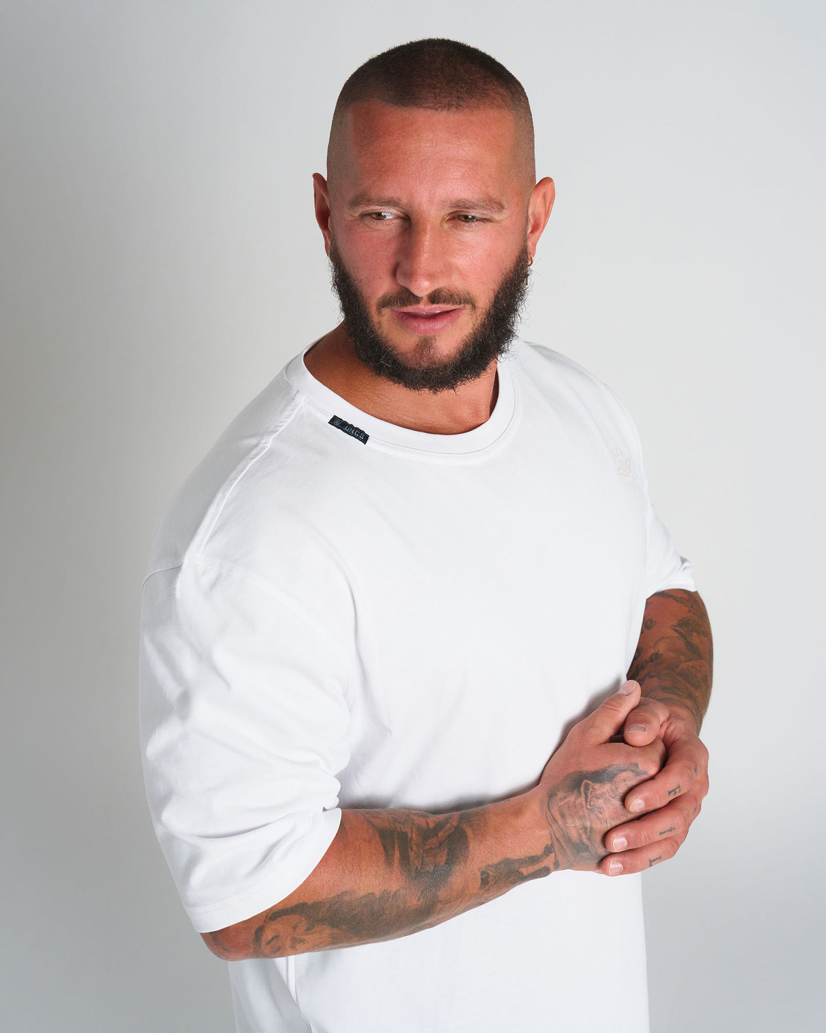 Pánske tričko BASIC MID HEAVY WHITE