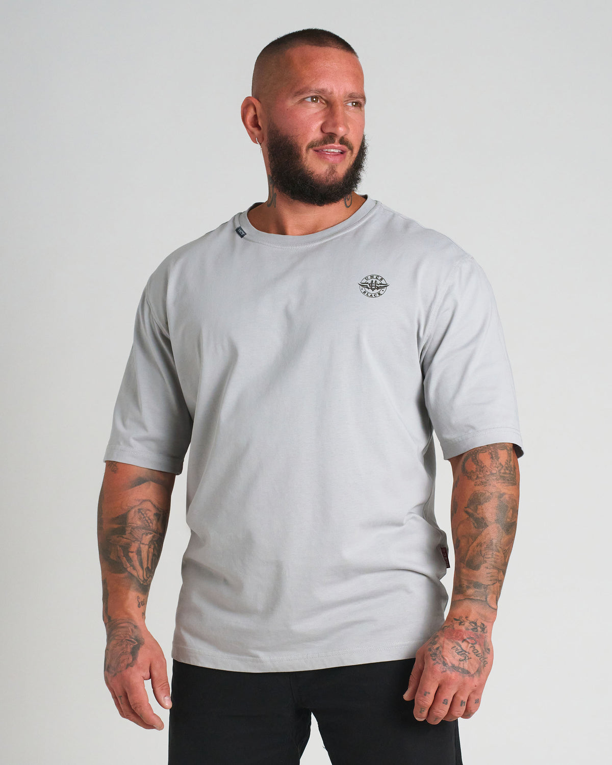 Pánske tričko BASIC MID HEAVY GREY