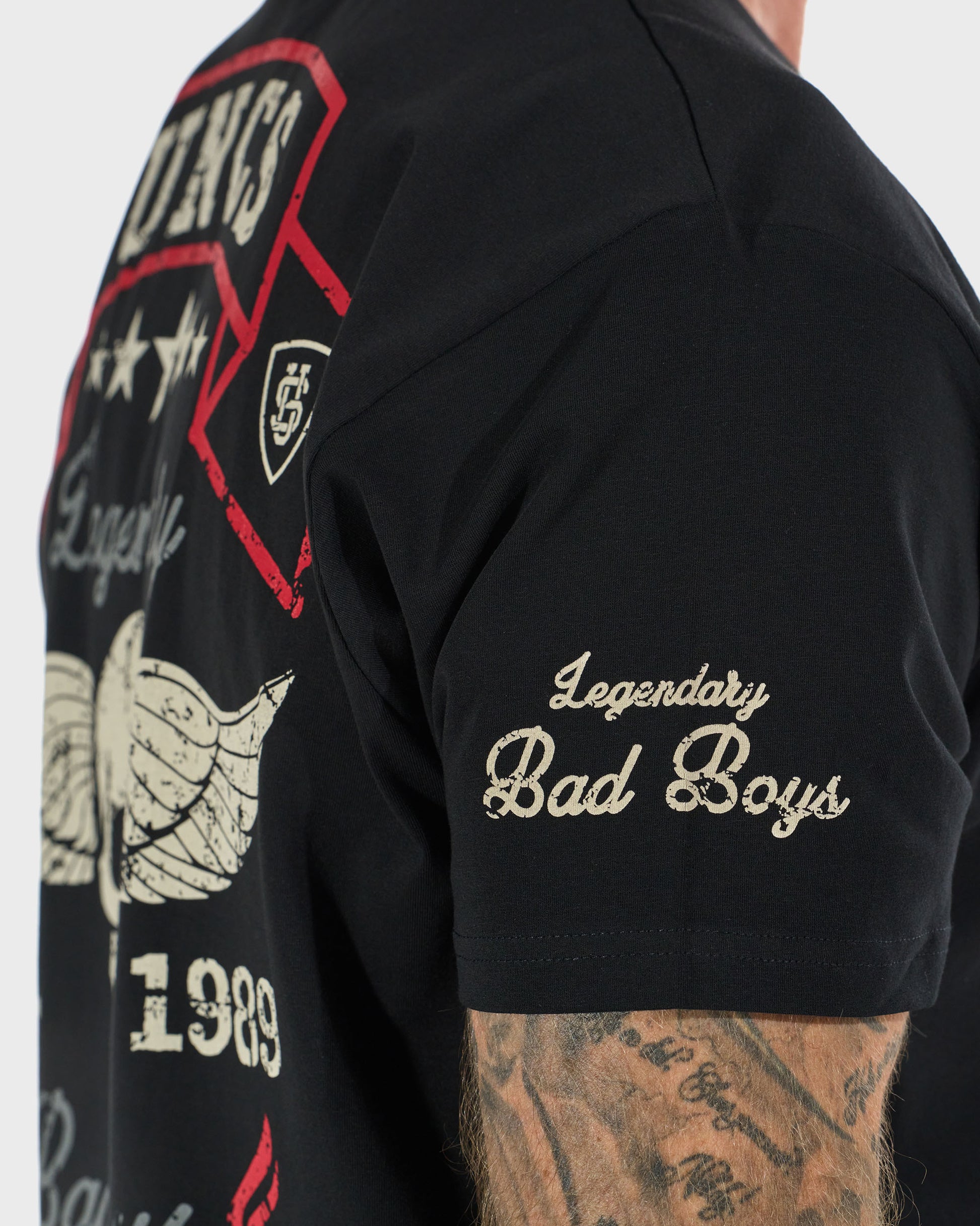 Pánske tričko BAD BOYS BLACK/RED