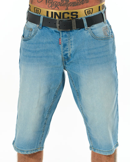 Pánske kraťasy BUCK II (DLHŠÍ) LIGHT DENIM