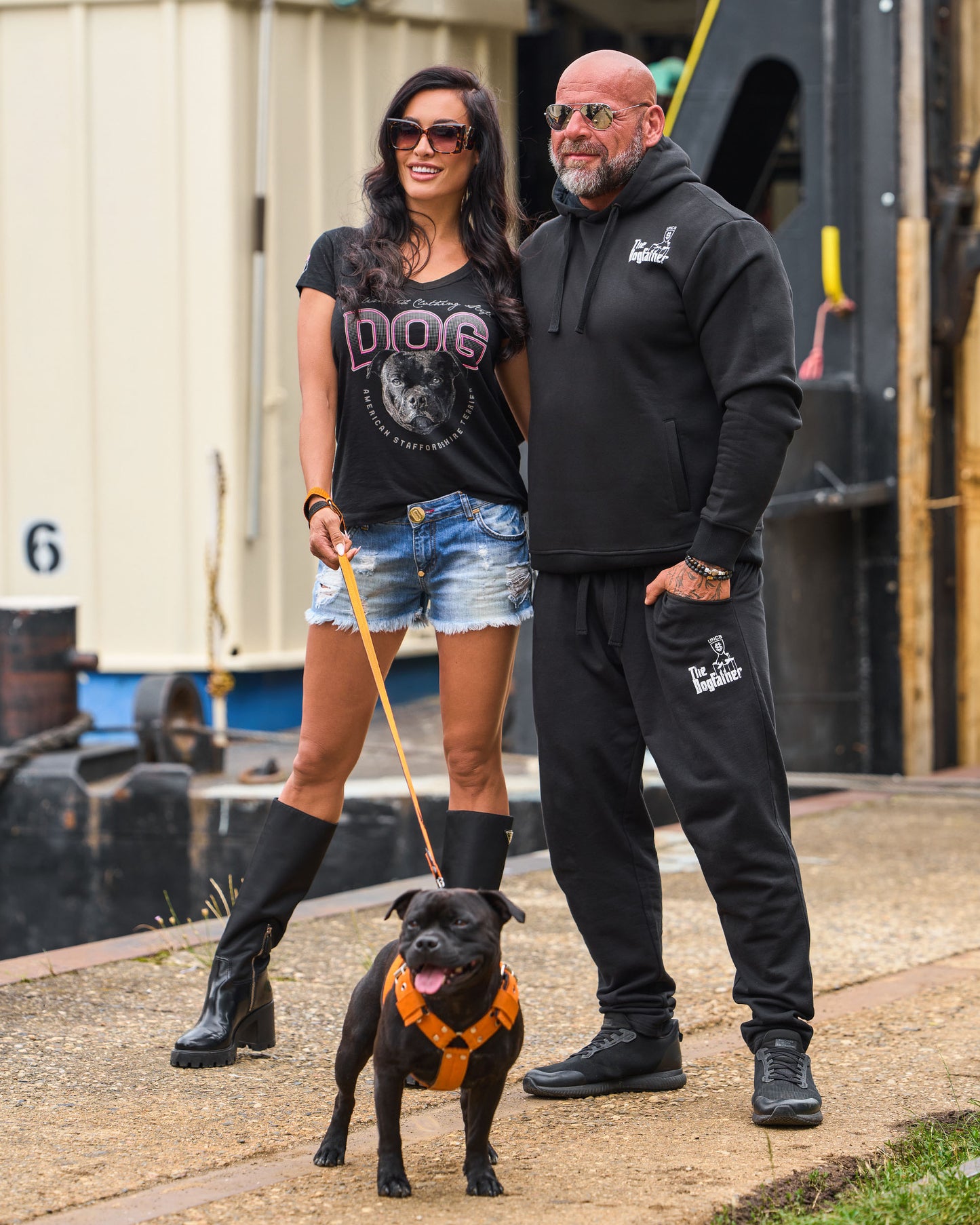 Pánske tepláky DOGFATHER BLACK