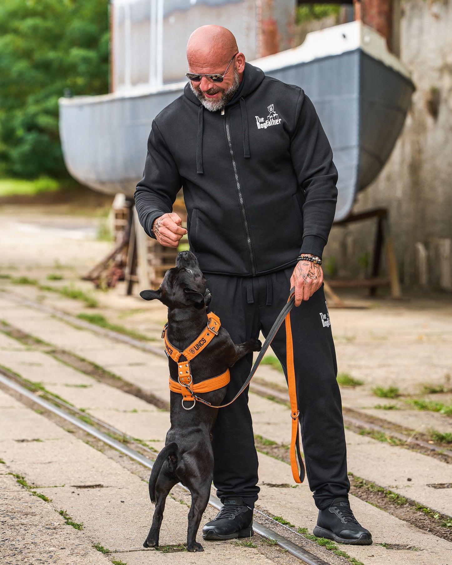 Pánske tepláky DOGFATHER BLACK