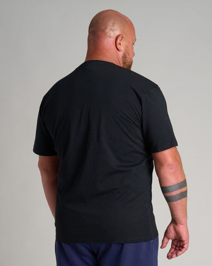 Pánske tričko BASIC E CLEAN BLACK