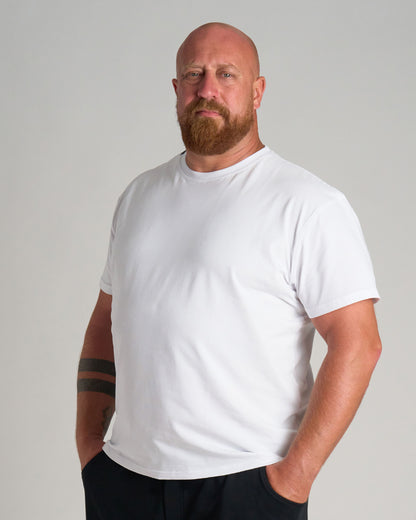 Pánske tričko BASIC E CLEAN WHITE