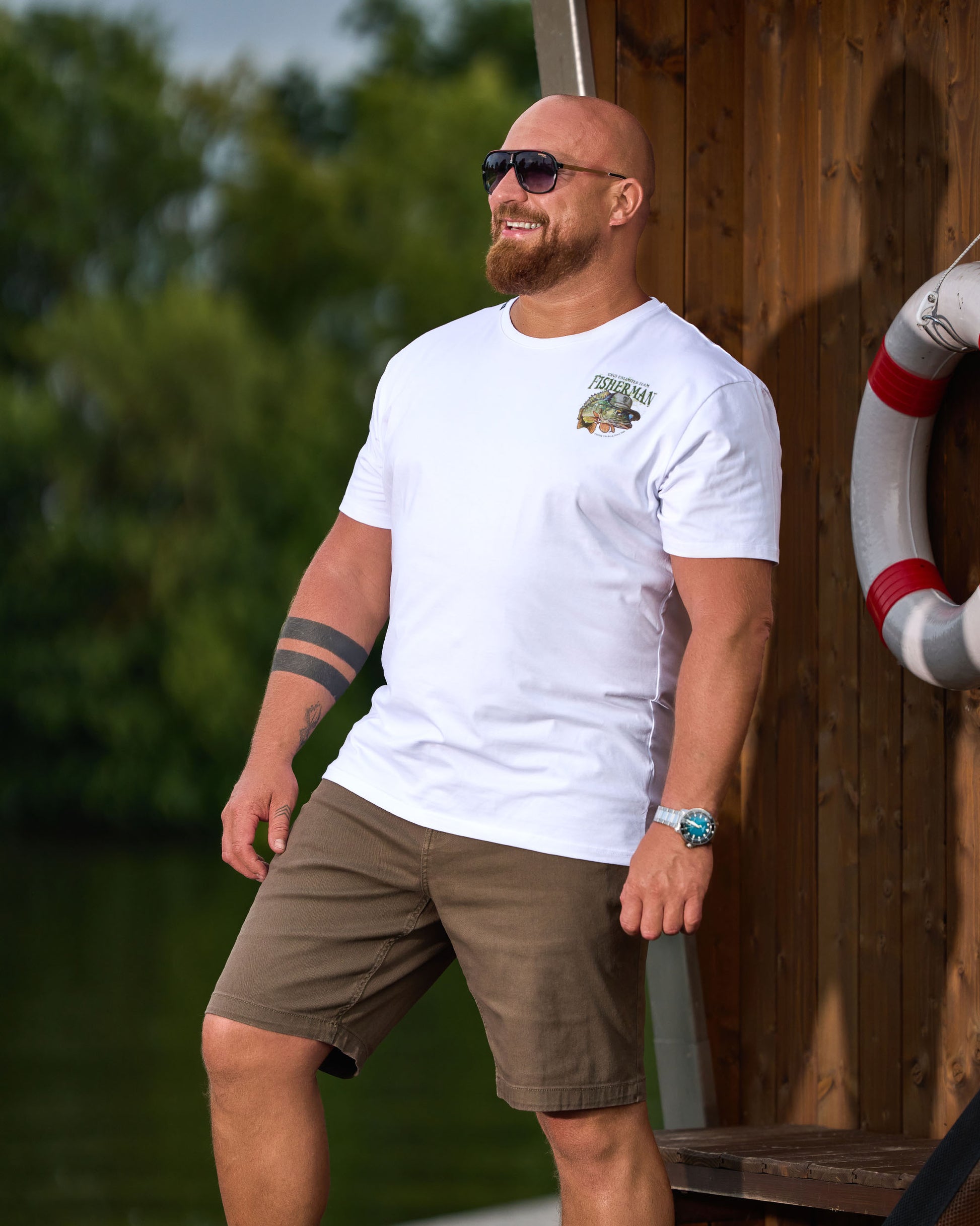 Pánske tričko CARP WHITE