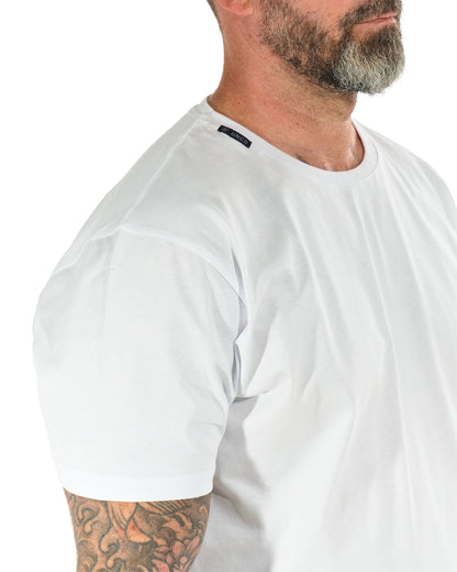 Pánske tričko BASIC V WHITE