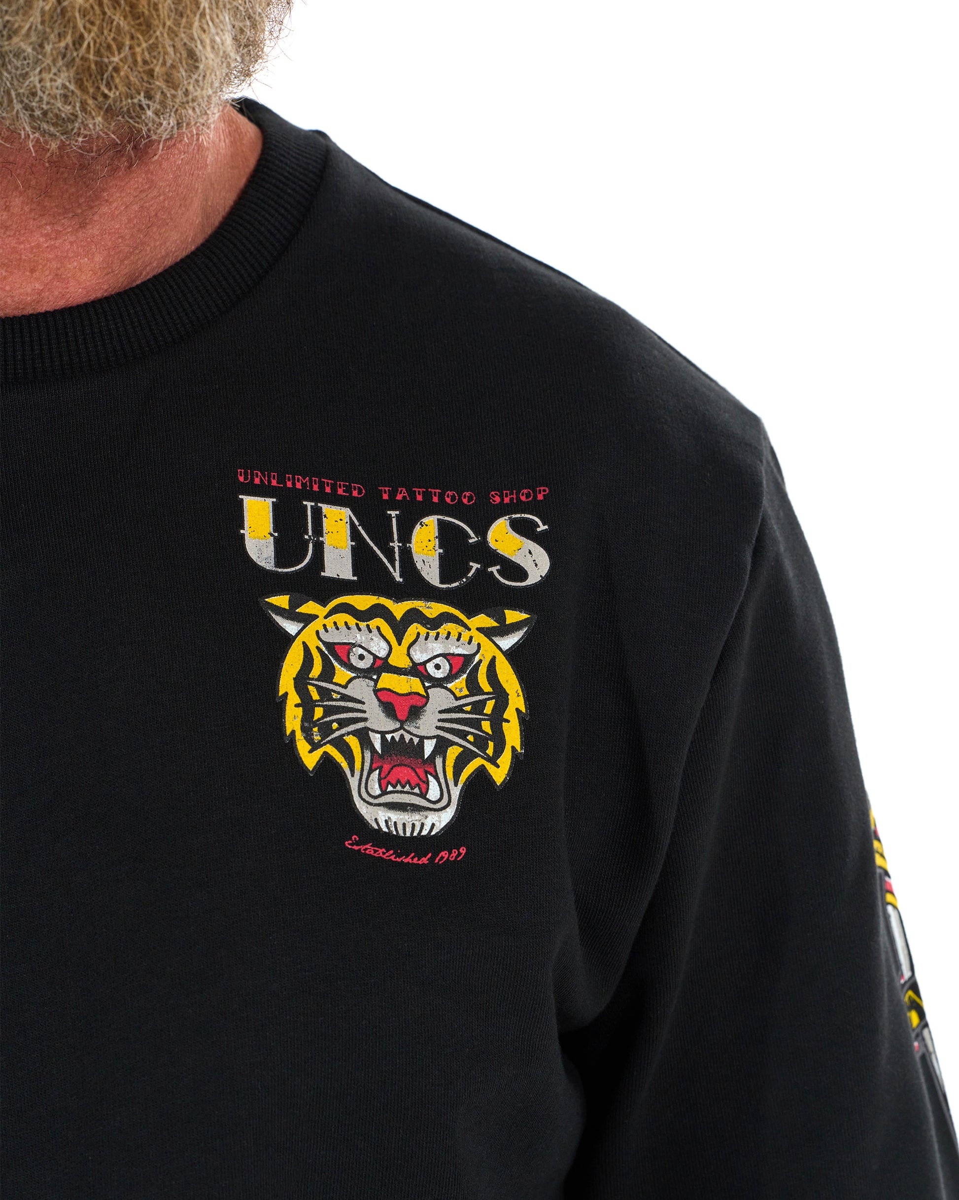 Pánska mikina TIGER BLACK