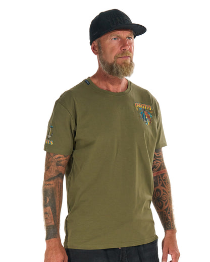 Pánske tričko FISHERMAN IV KHAKI