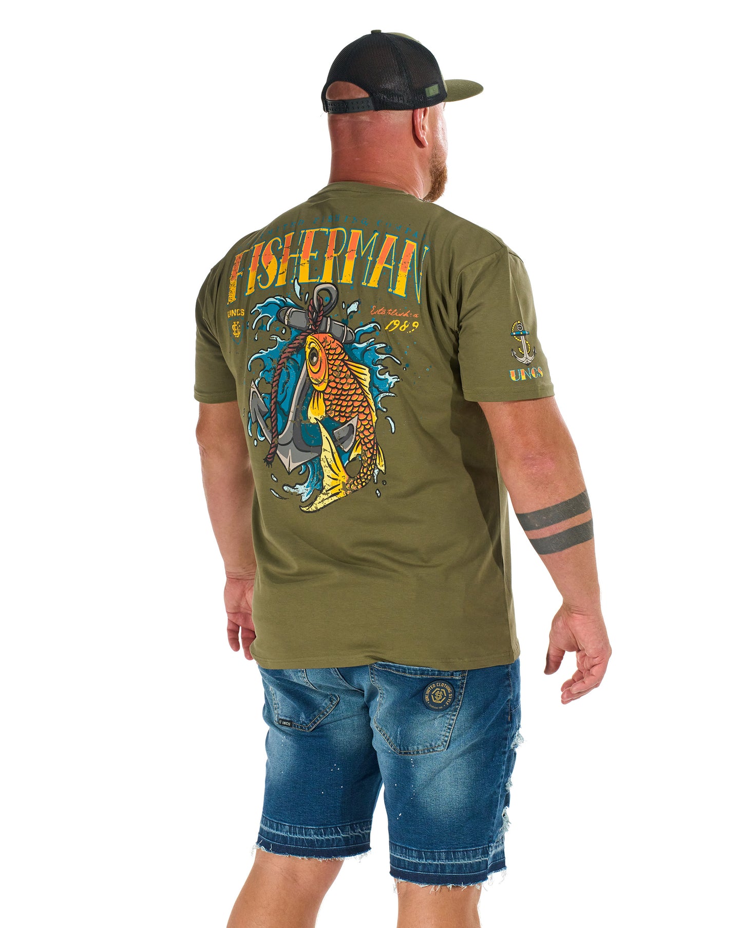 Pánske tričko FISHERMAN IV KHAKI