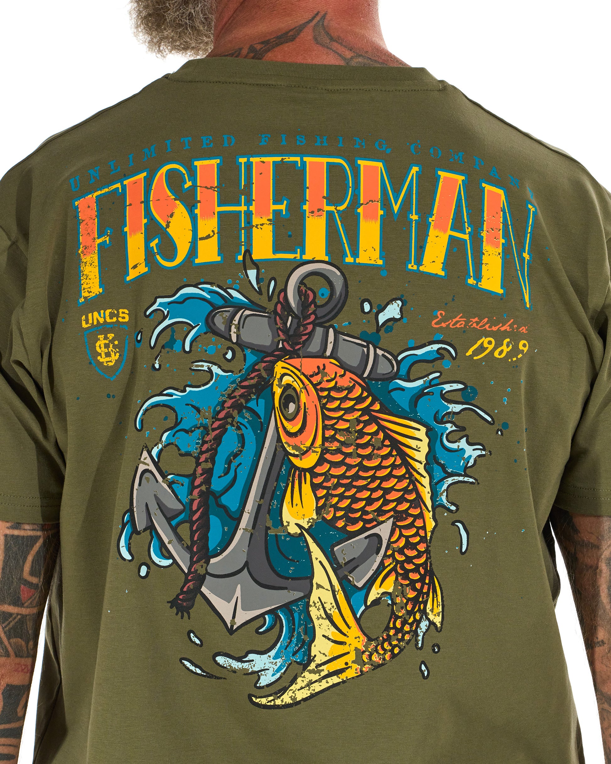 Pánske tričko FISHERMAN IV KHAKI