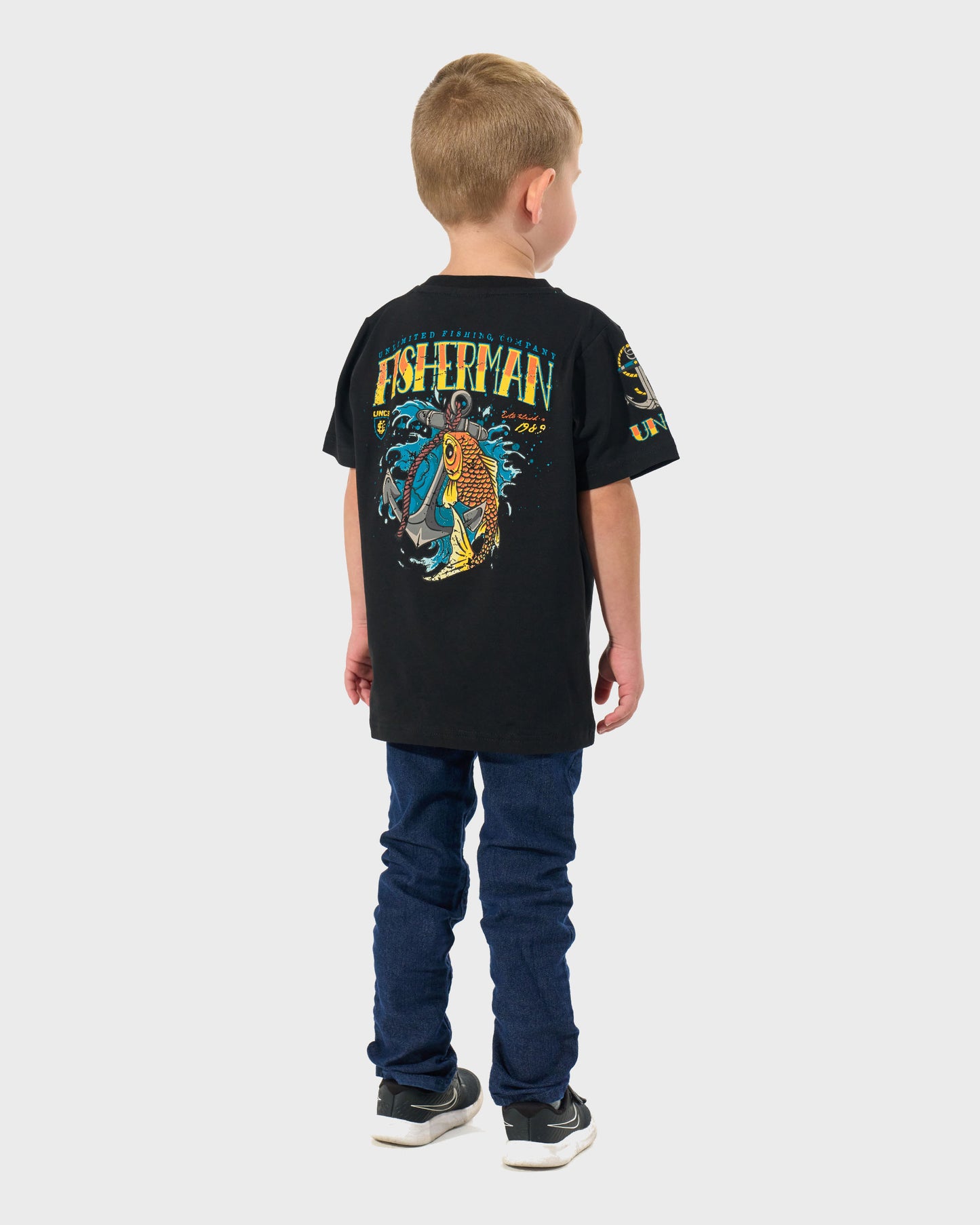 Detské tričko FISHERMAN IV BLACK