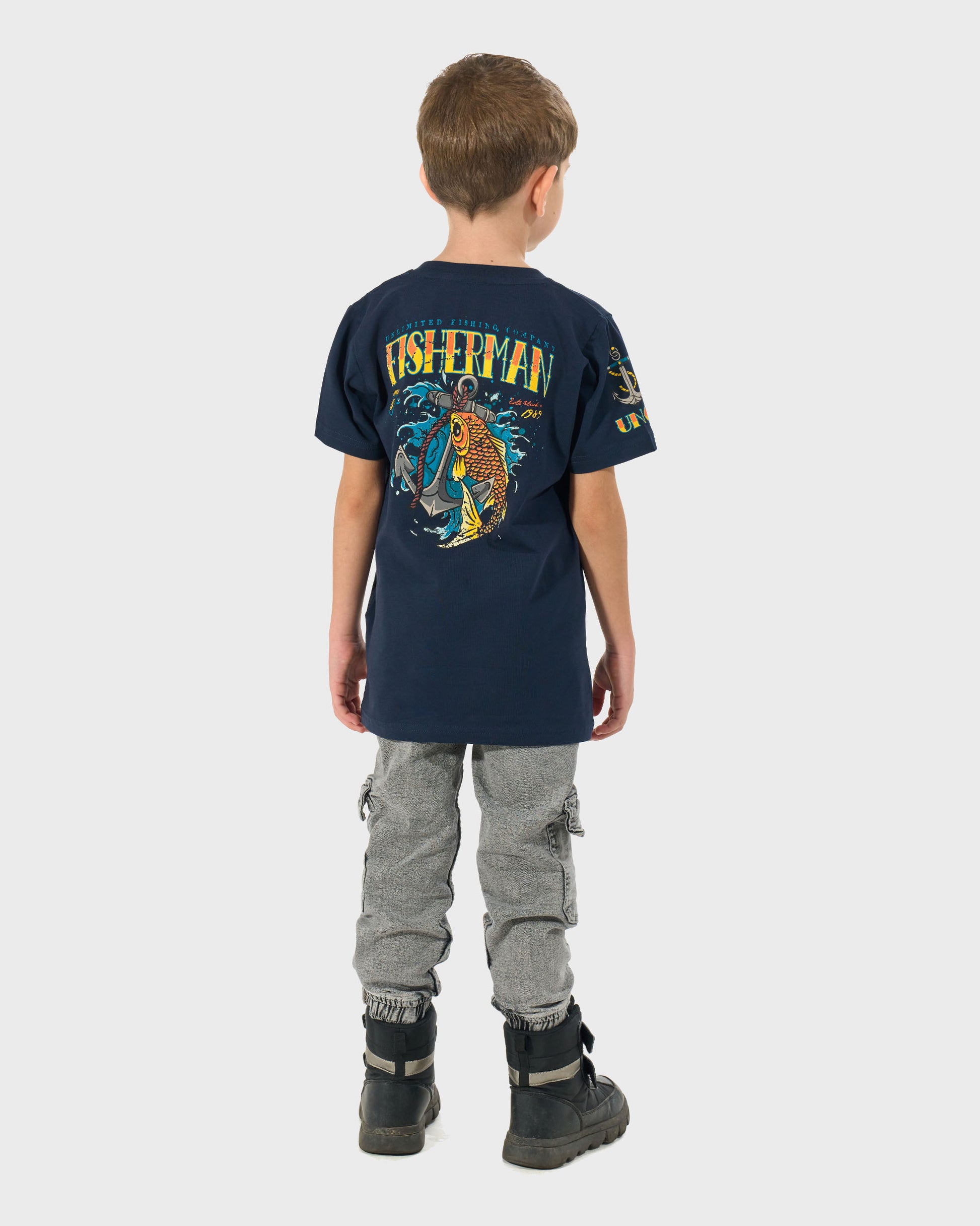 Detské tričko FISHERMAN IV NAVY
