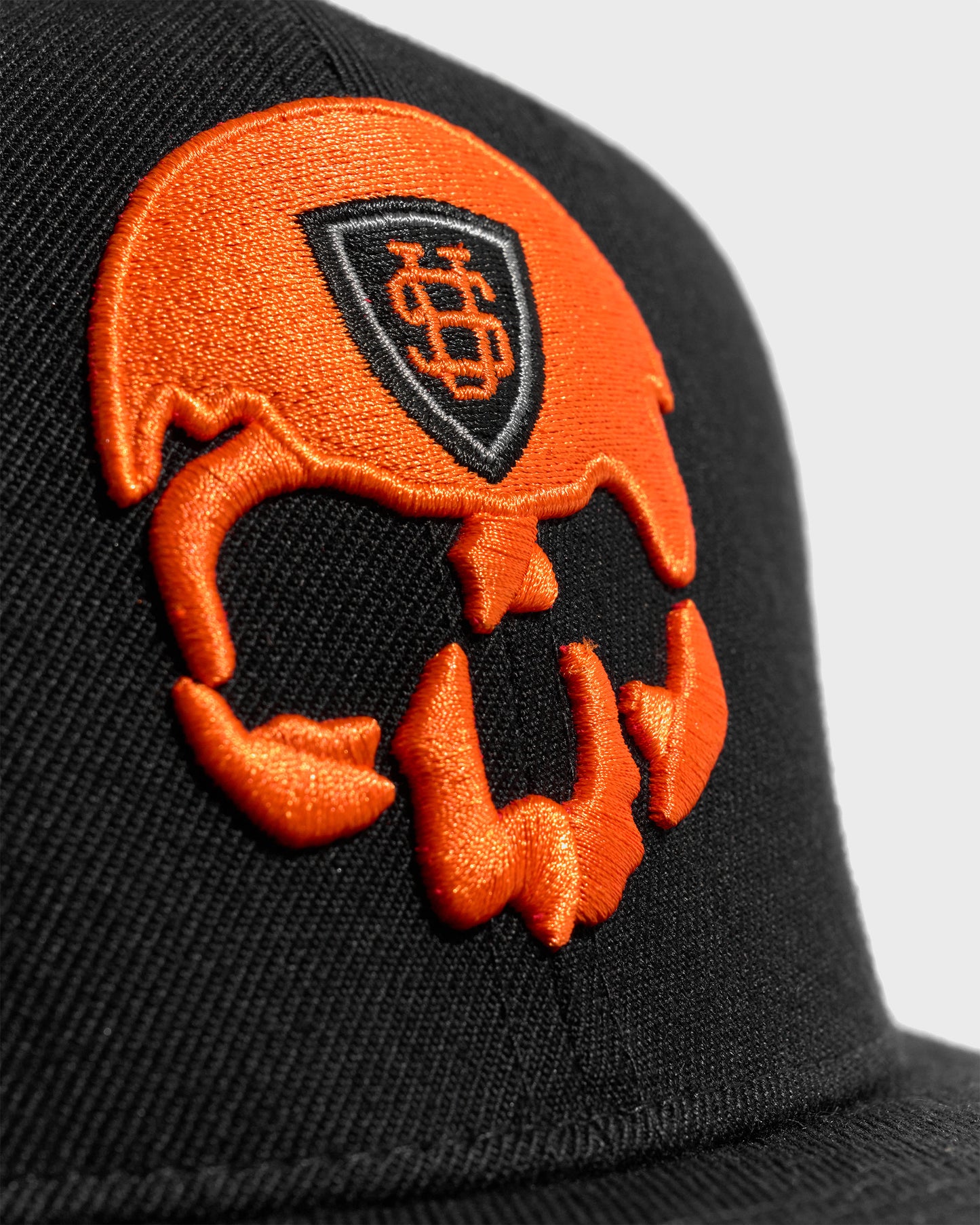 Pánska šiltovka SKULL BLACK/ORANGE