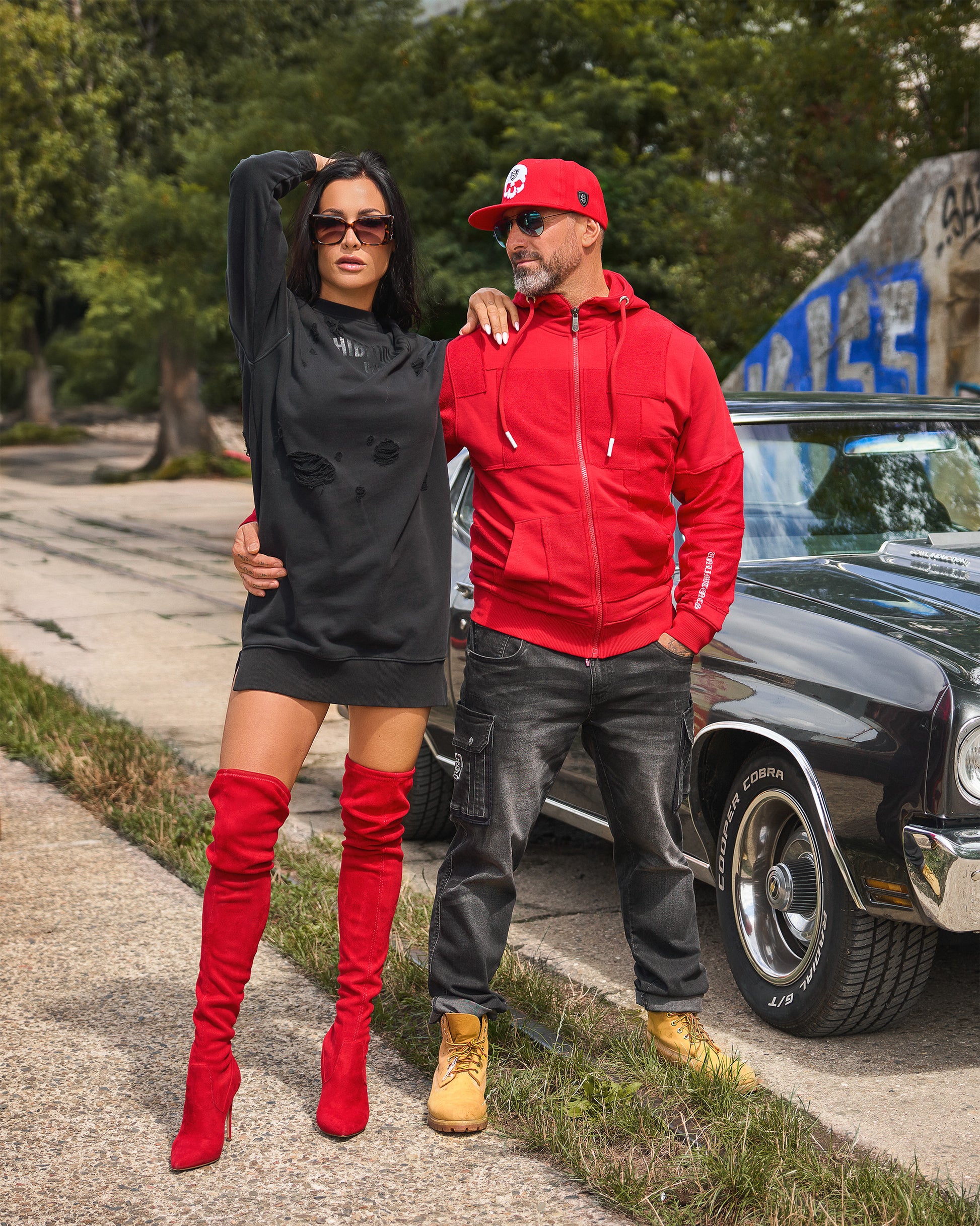 Pánska šiltovka SKULL RED