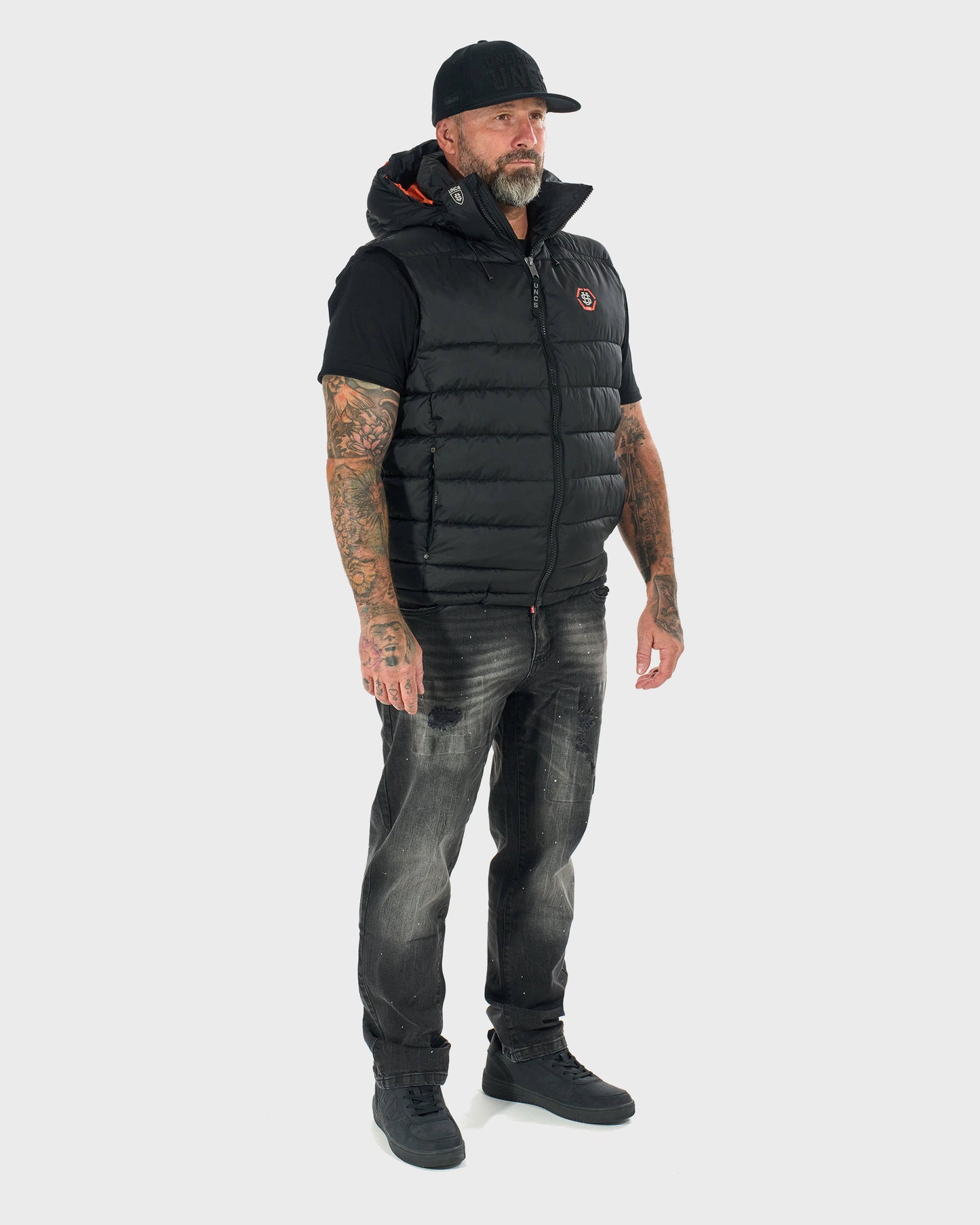 Pánska vesta FLINT II BLACK/ORANGE