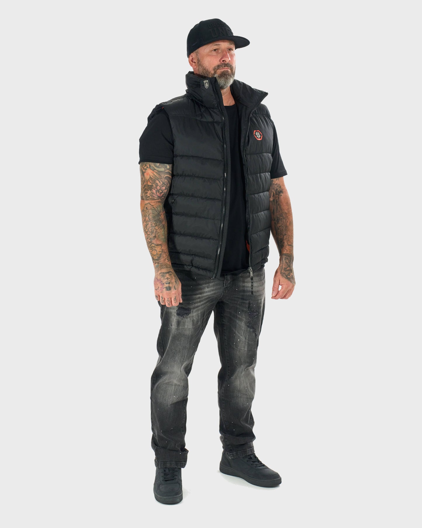 Pánska vesta FLINT II BLACK/ORANGE