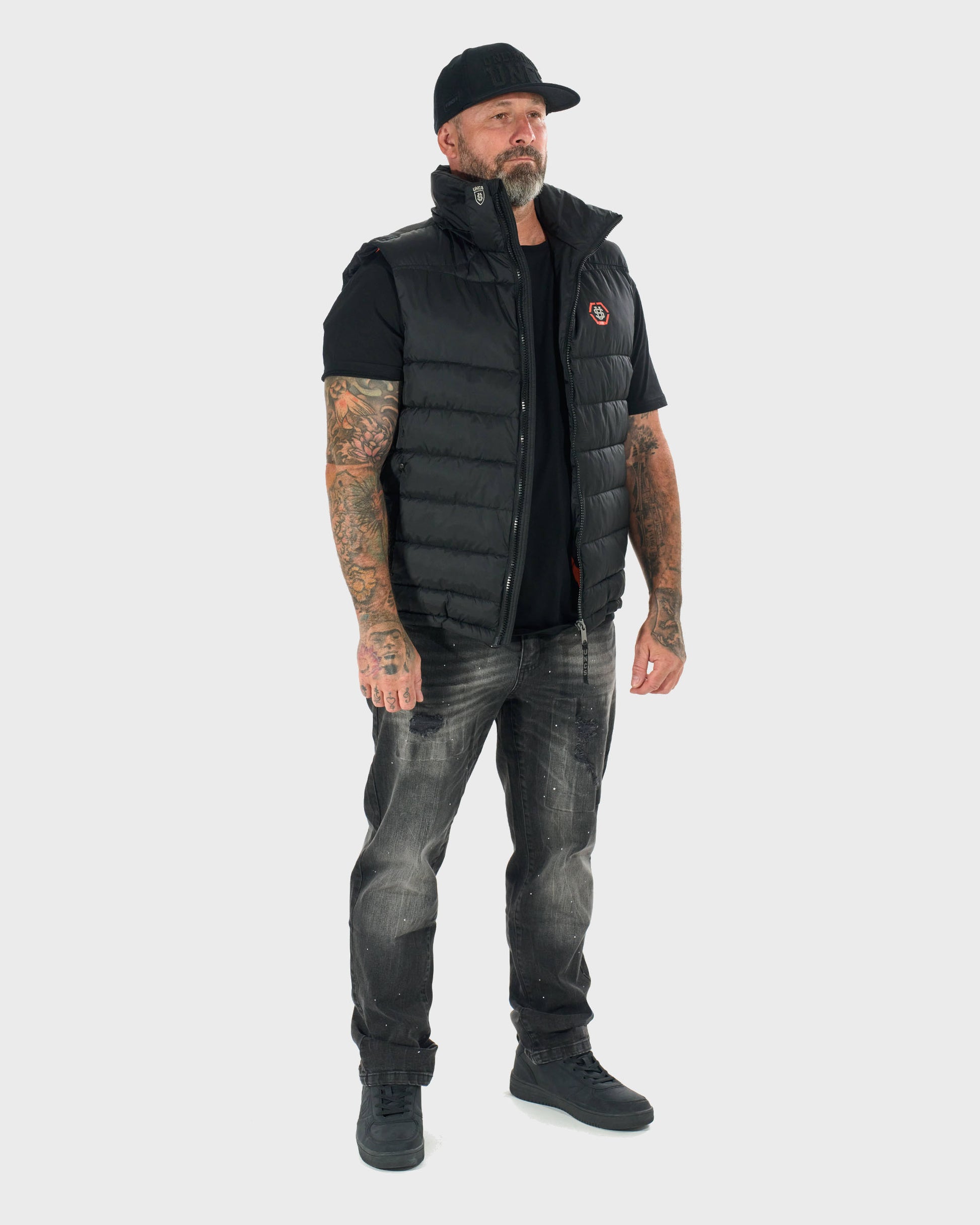 Pánska vesta FLINT II BLACK/ORANGE