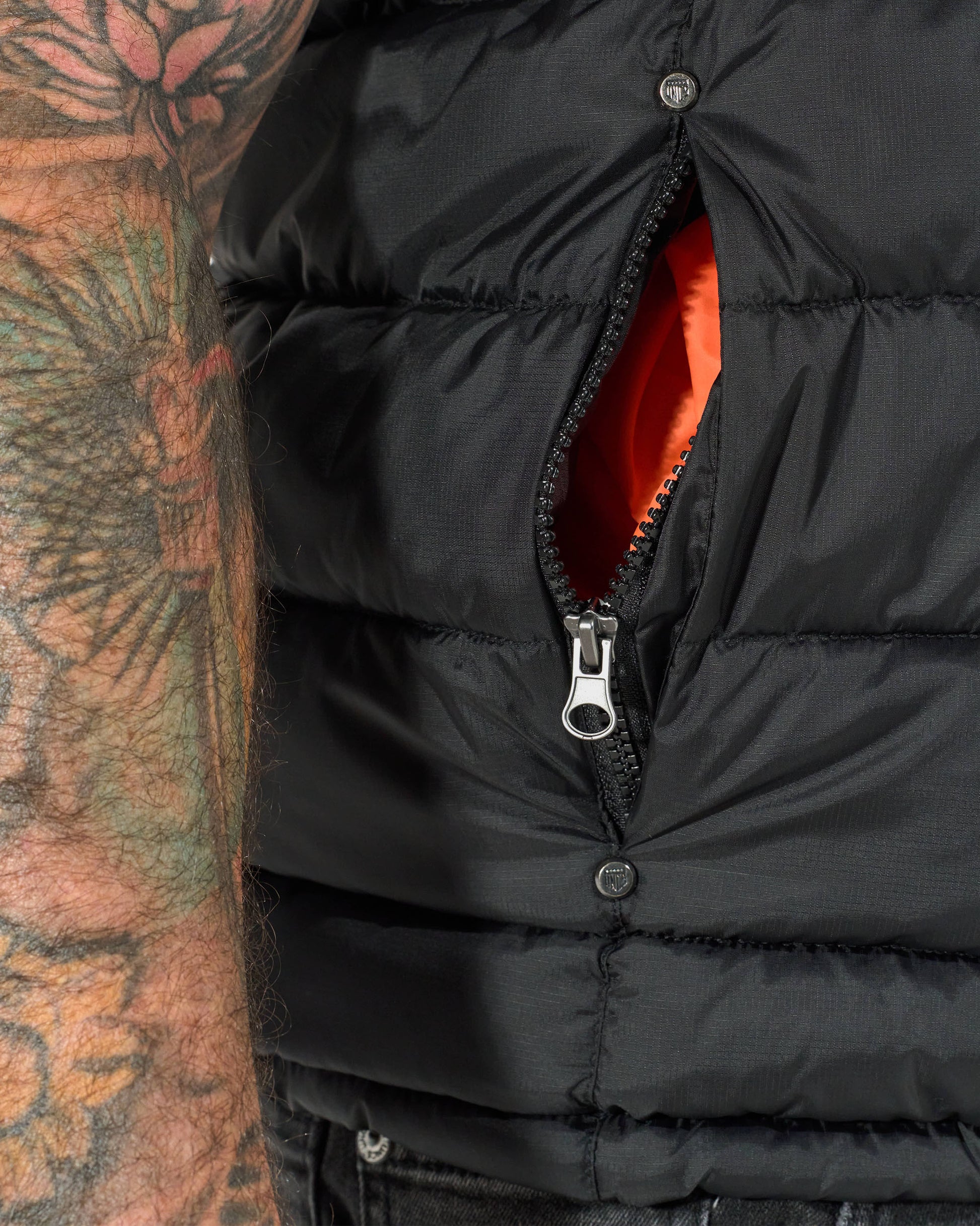 Pánska vesta FLINT II BLACK/ORANGE