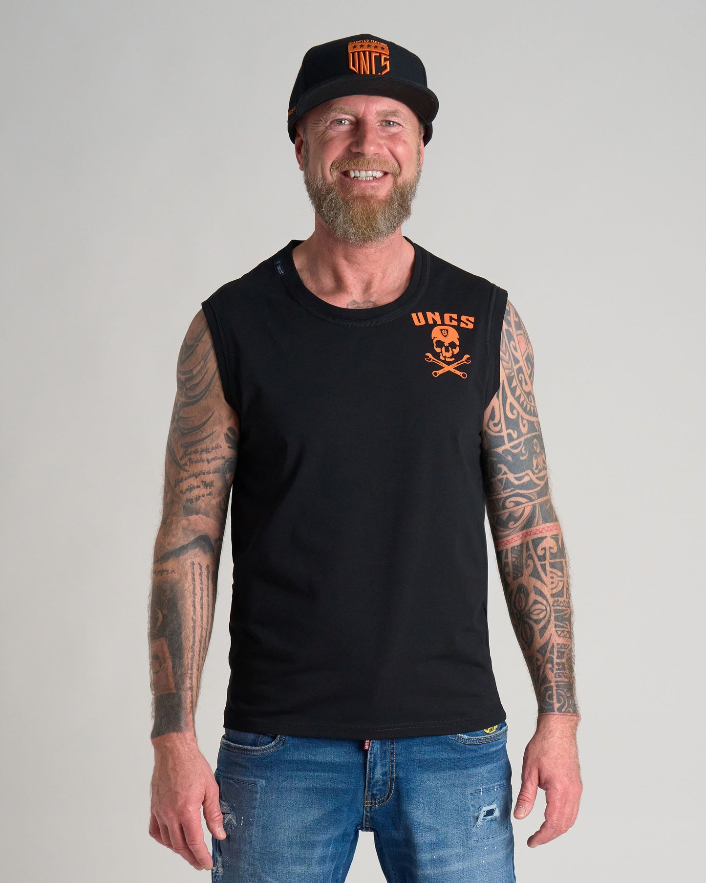 Pánske tričko WRENCH BLACK/ORANGE
