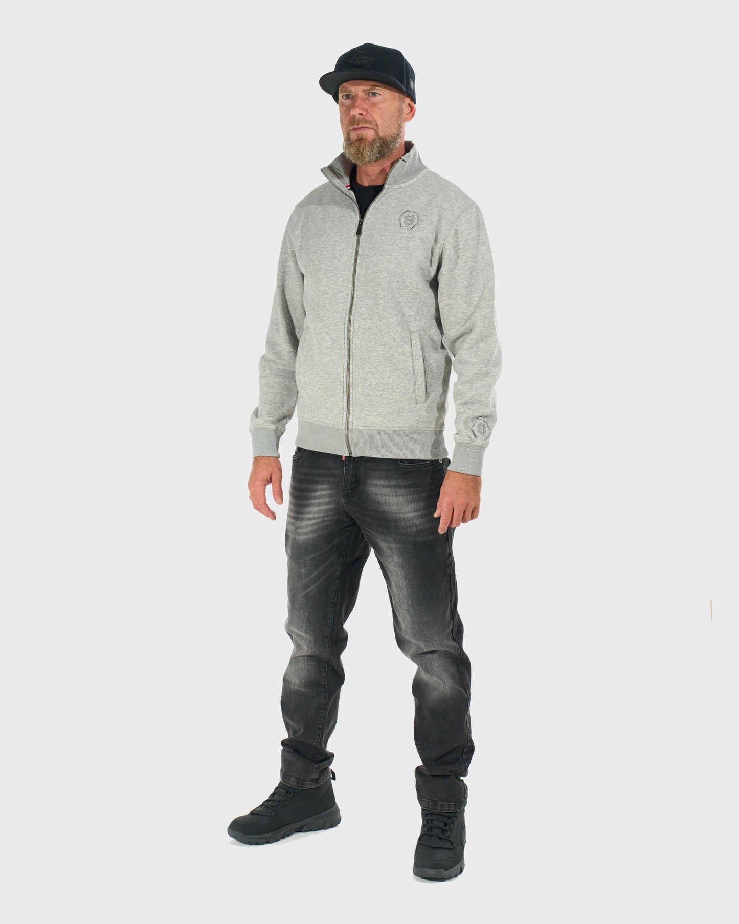 Pánska mikina HEXAGON GREY