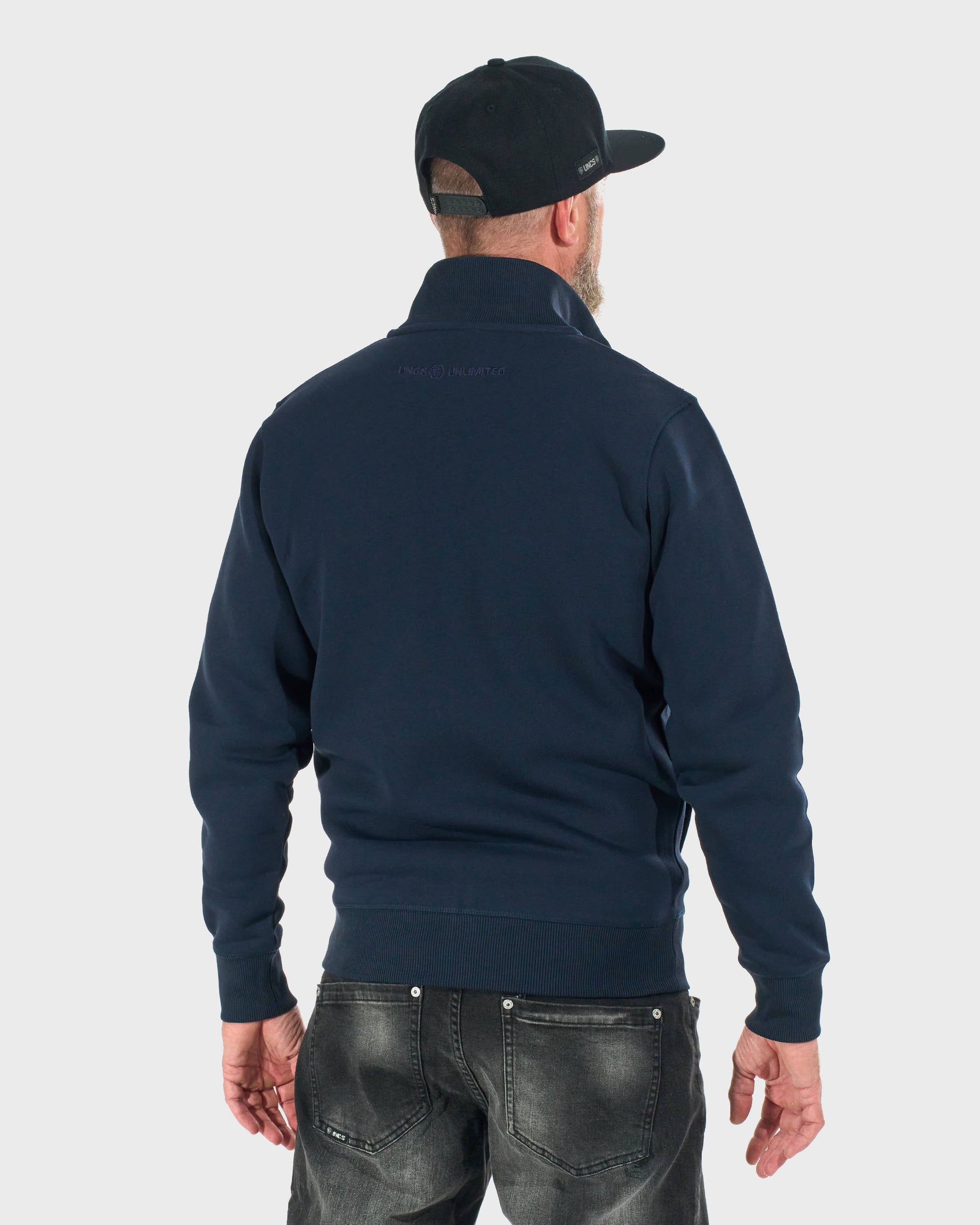 Pánska mikina HEXAGON DARK BLUE