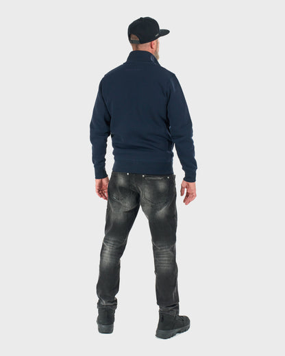 Pánska mikina HEXAGON DARK BLUE