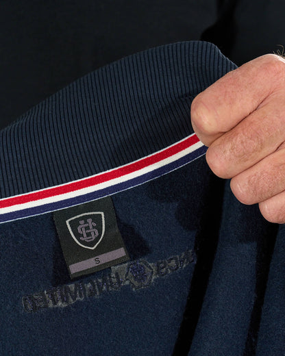 Pánska mikina HEXAGON DARK BLUE