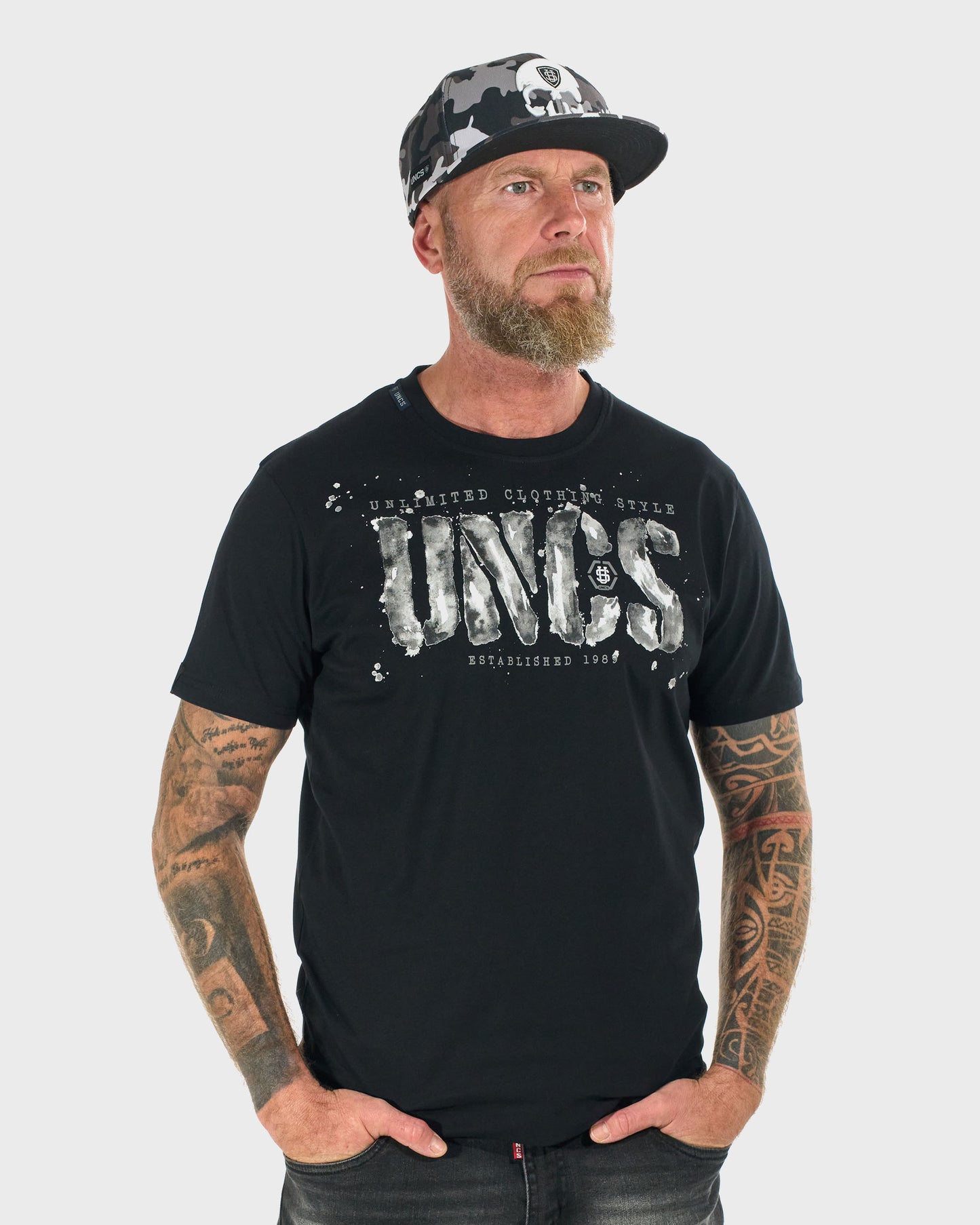 Pánske tričko RODNEY III BLACK/GREY