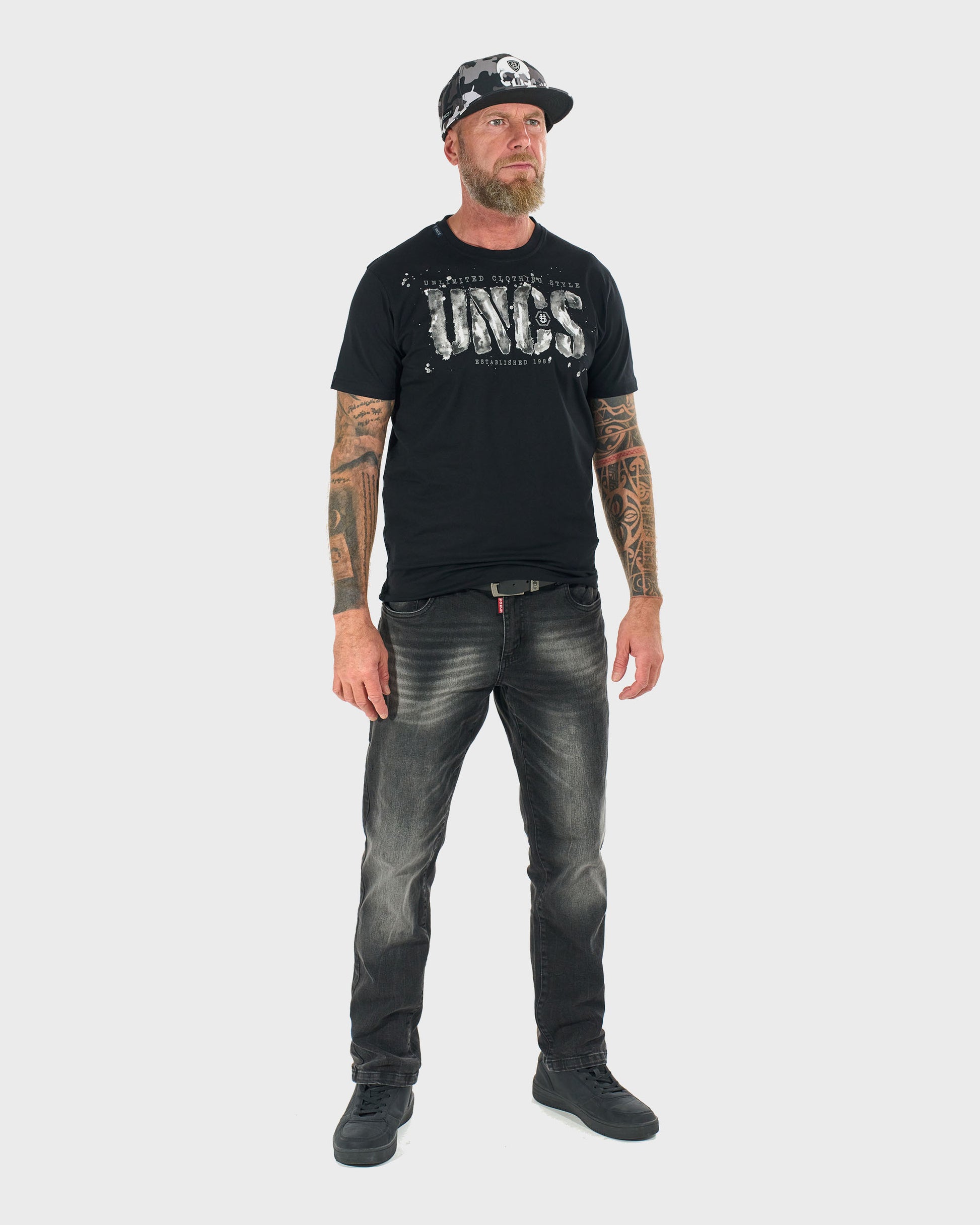 Pánske tričko RODNEY III BLACK/GREY