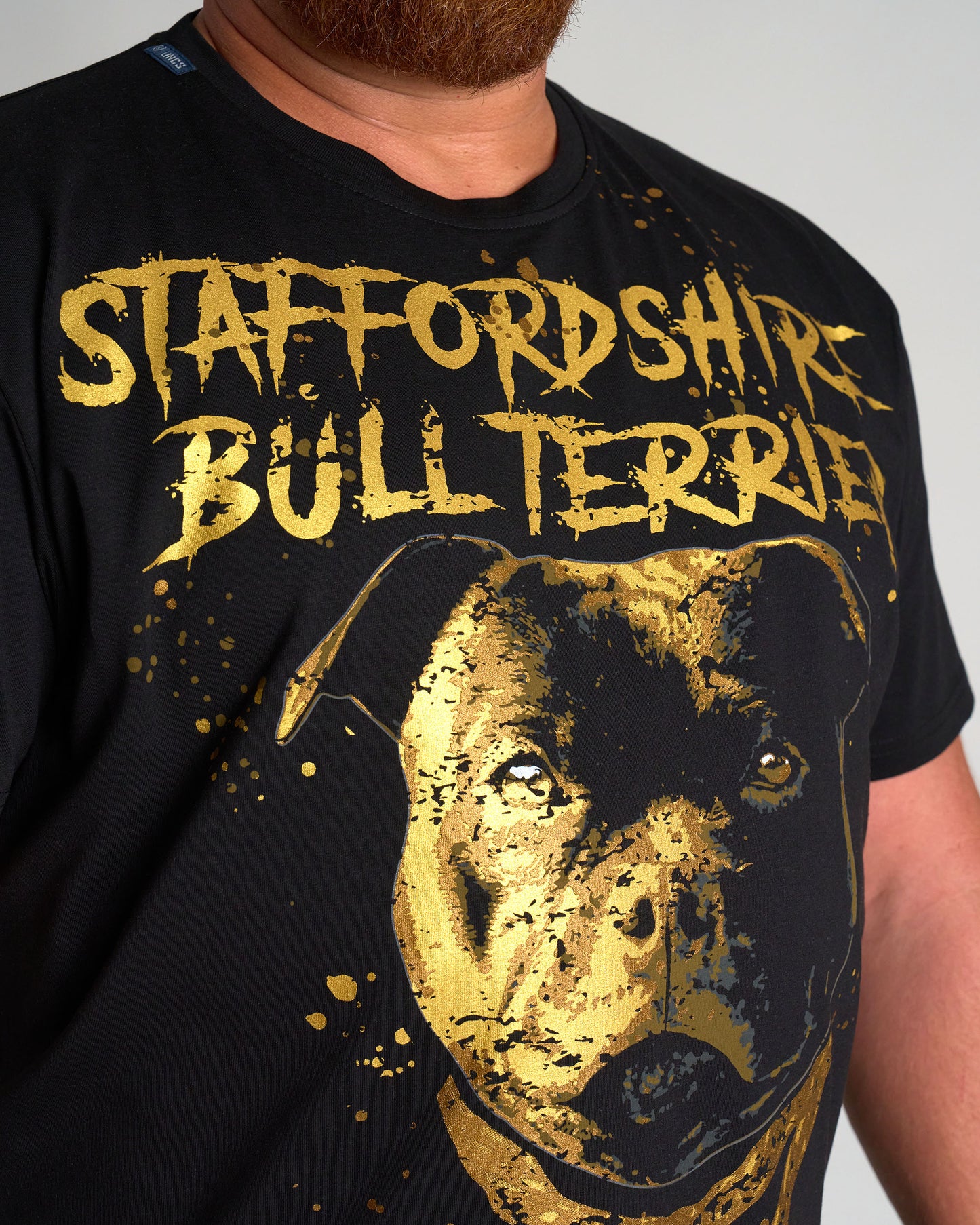 Pánske tričko BULL TERRIER III BLACK/GOLD