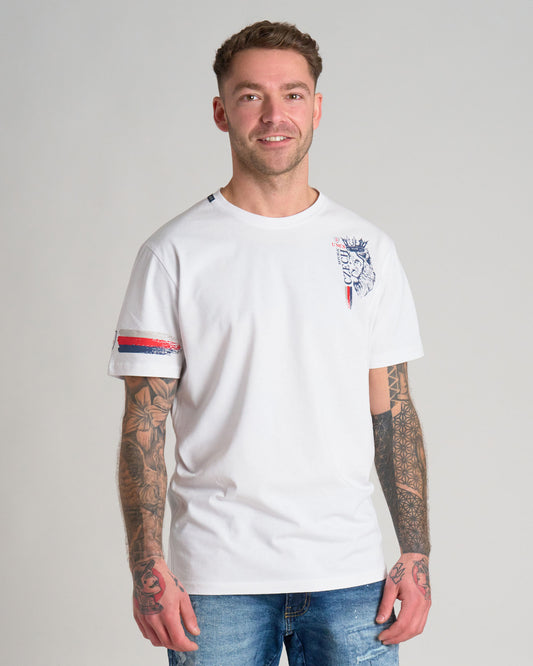 Pánske tričko CZECH REPUBLIC III WHITE