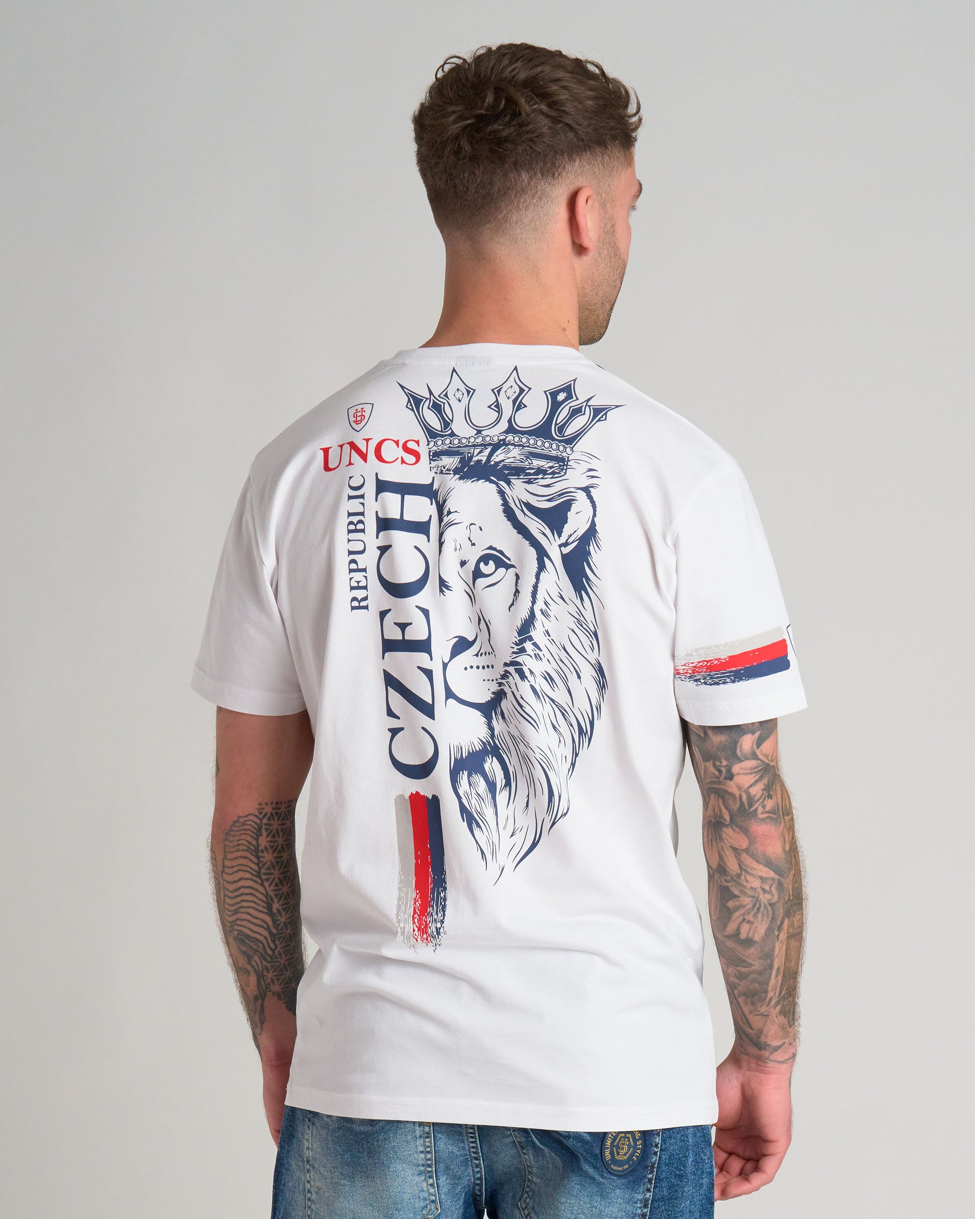 Pánske tričko CZECH REPUBLIC III WHITE