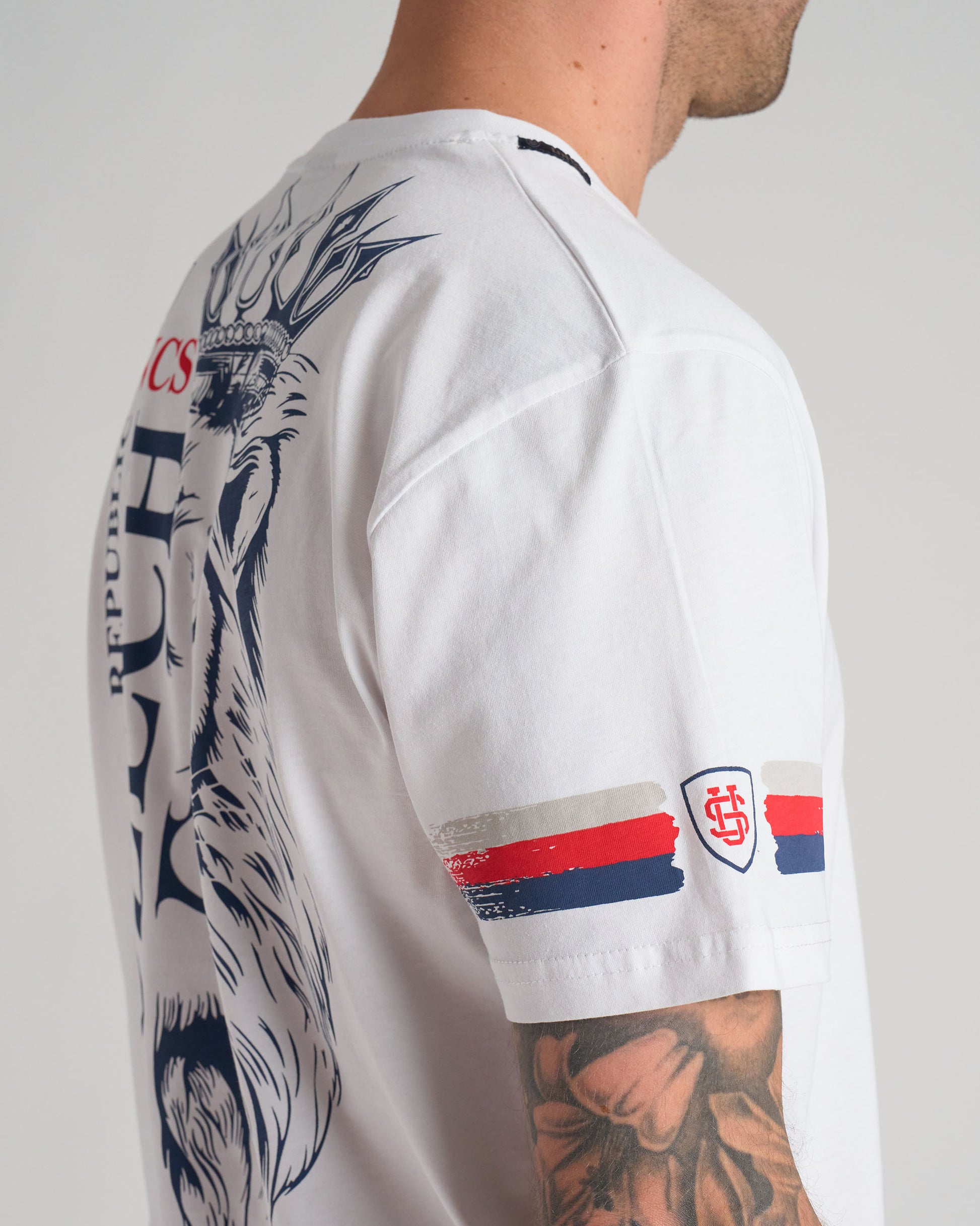 Pánske tričko CZECH REPUBLIC III WHITE