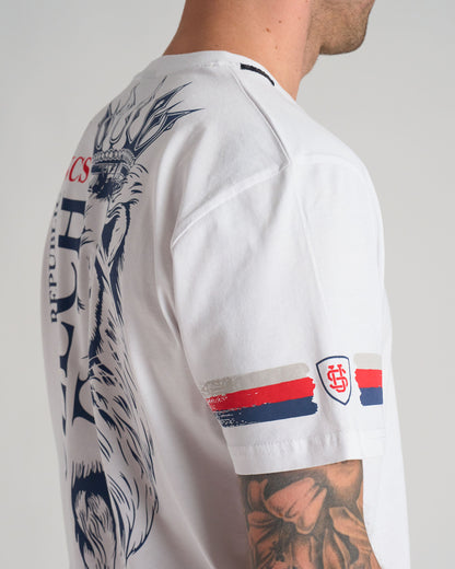 Pánske tričko CZECH REPUBLIC III WHITE