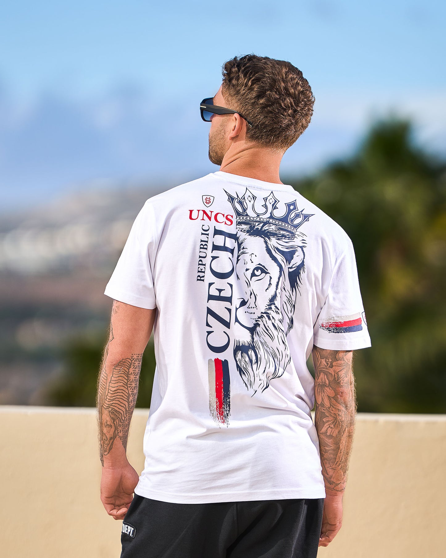 Pánske tričko CZECH REPUBLIC III WHITE