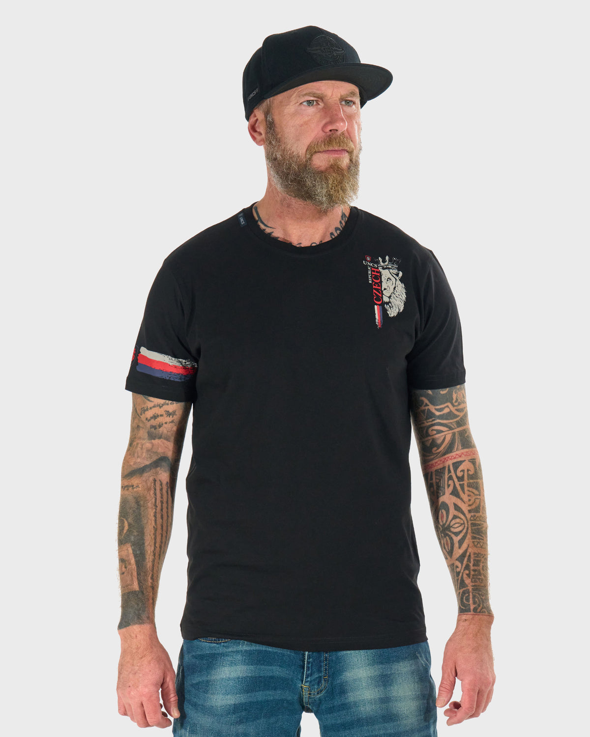 Pánske tričko CZECH REPUBLIC III BLACK