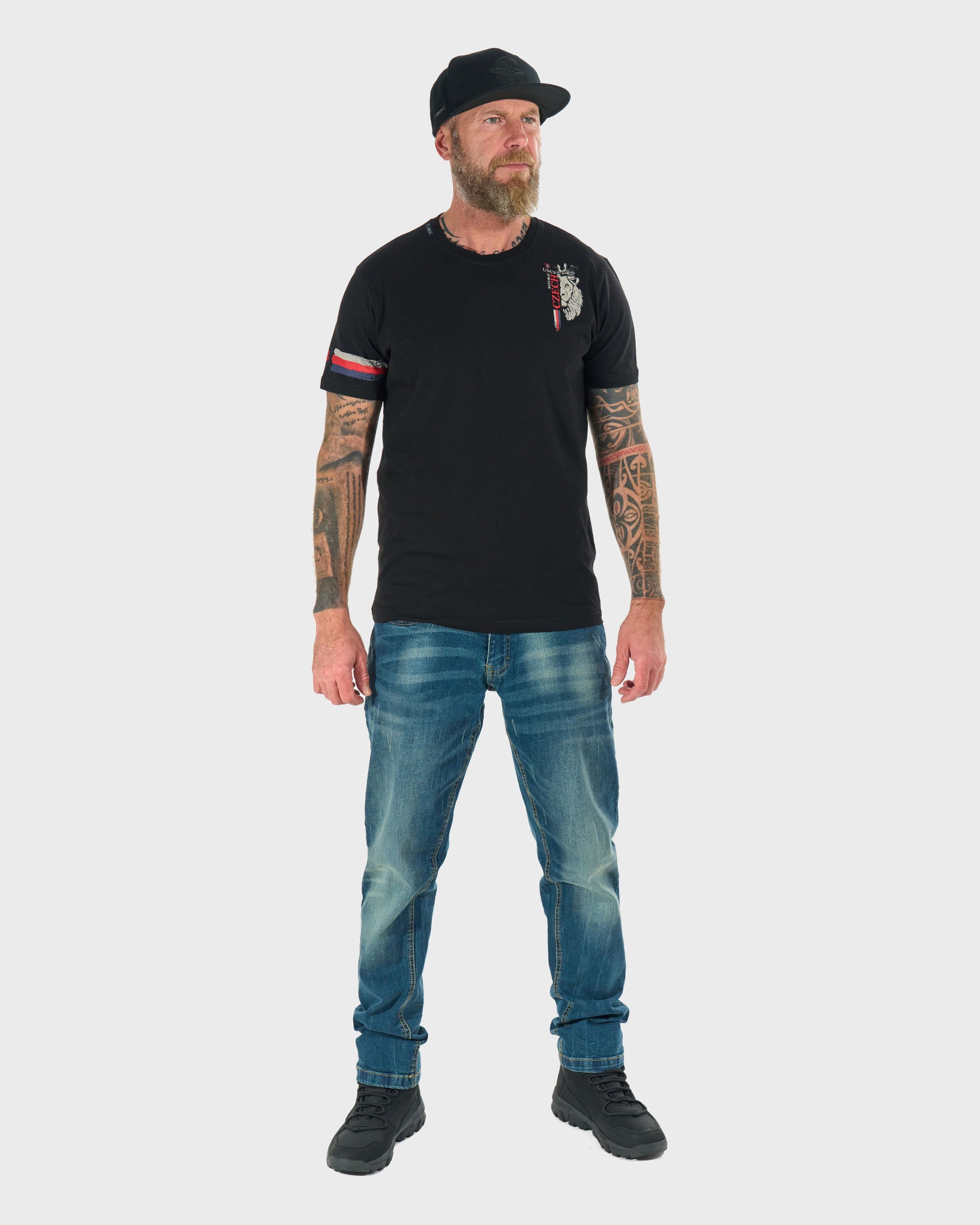 Pánske tričko CZECH REPUBLIC III BLACK