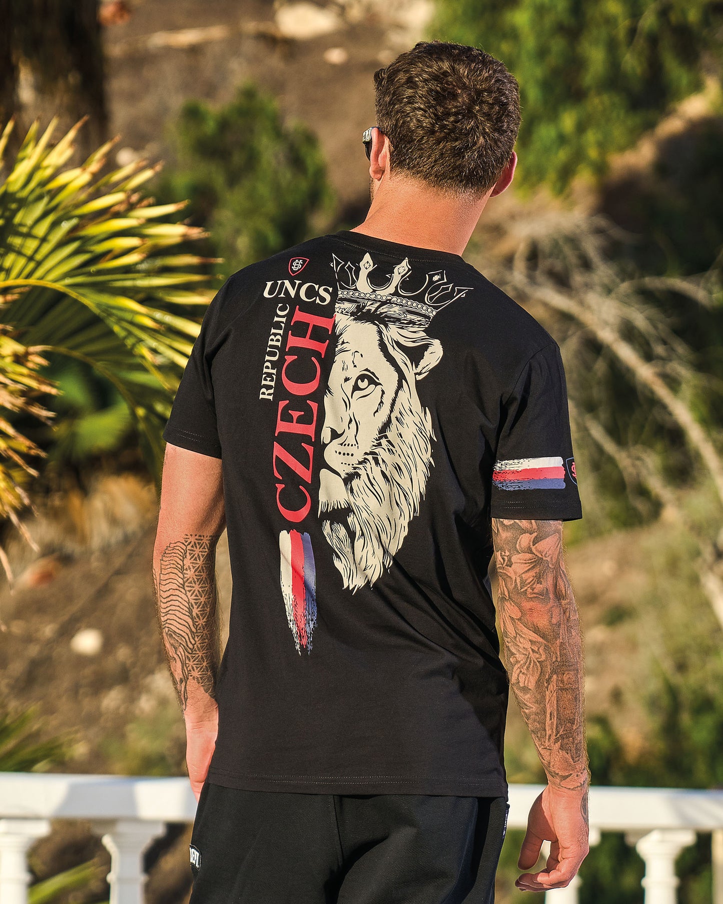 Pánske tričko CZECH REPUBLIC III BLACK
