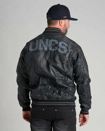 Pánska kožená bunda BIKER II BLACK