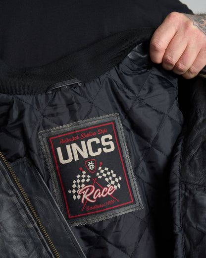Pánska kožená bunda BIKER II BLACK