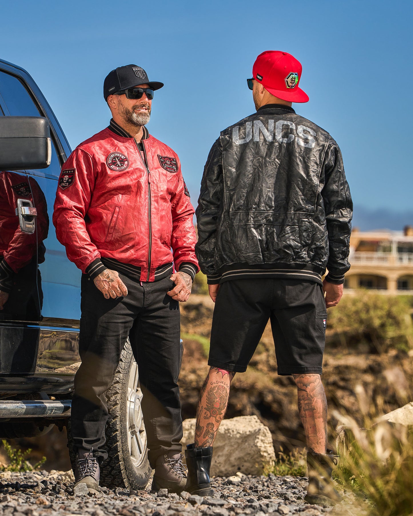 Pánska kožená bunda BIKER II BLACK