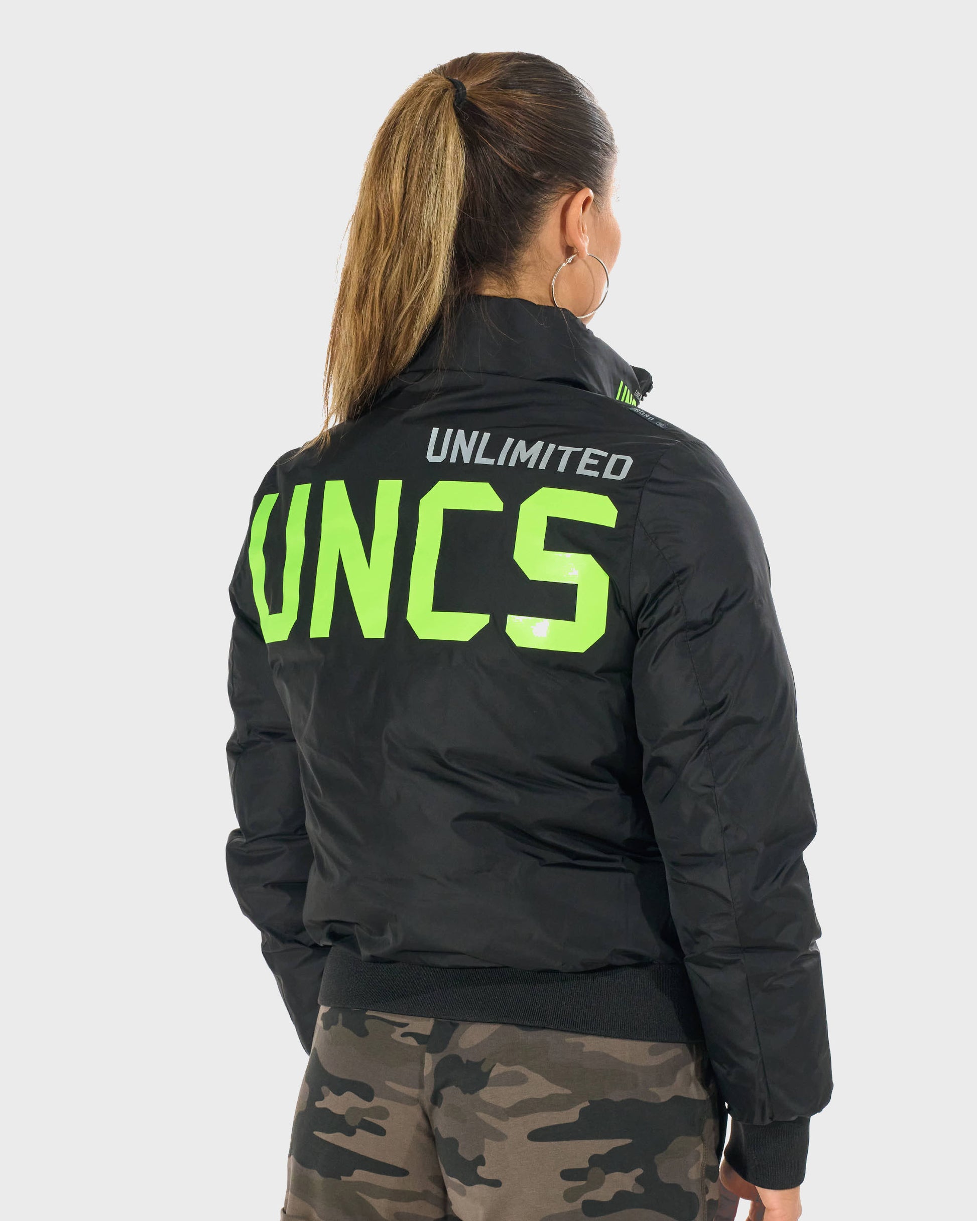 Dámska bunda JOANA BLACK/GREEN