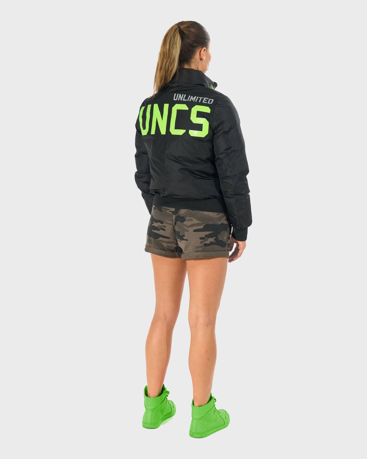 Dámska bunda JOANA BLACK/GREEN