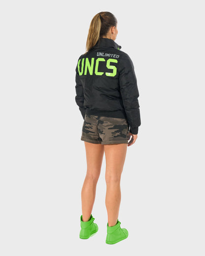 Dámska bunda JOANA BLACK/GREEN